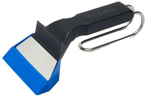 Gibbs Scraper - Heavy Duty Griddle Scraper Stainless Replacement Blade, Flat Top Scraper, Commercial & Domestic Quality for Restaurants, Hotels, Cafes & Mobile Catering