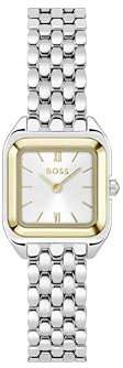 BOSS Zwei-Zeiger-Quarzwerk-Uhr für Damen Kollektion MAE Petite mit Silbernes Edelstahlarmband - 1502821