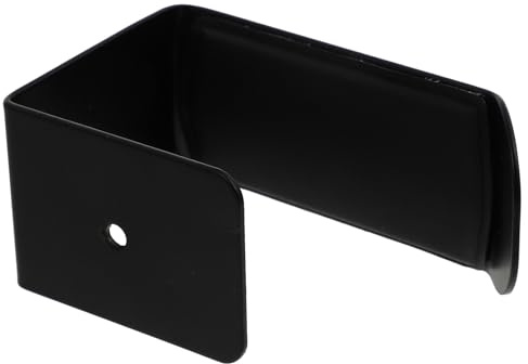 TOYZFRIENDY Supporto per Cuffie da Parete in Ferro e PU Nero Supporto per Esposizione Cuffie Fissaggio Adesivo e Foro per Viti e Audio Set da 1 Pezzo