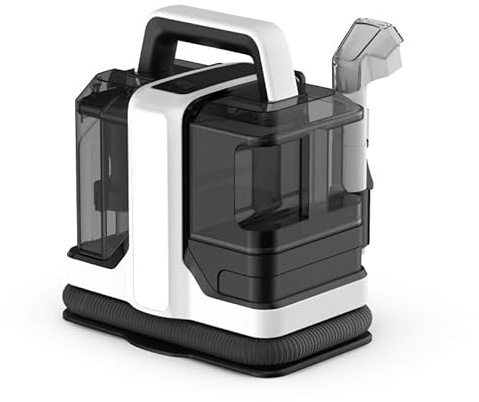 IUYIXWFP Macchina Portatile per la Pulizia di tappeti e tappezzerie, Macchina per la Pulizia delle Macchie Portatile con Potente aspirazione da 15Kpa per Divano, seggiolini Auto, tappeti,
