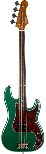 JET Guitars JPB-300 SG R Roasted Poplar Body Bass Guitar, 4-String