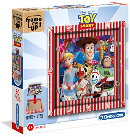 Clementoni - 38806 - Frame Me Up - Disney Toy Story 4-60 Pezzi - Made In Italy - Puzzle Cornice Bambino 6 Anni
