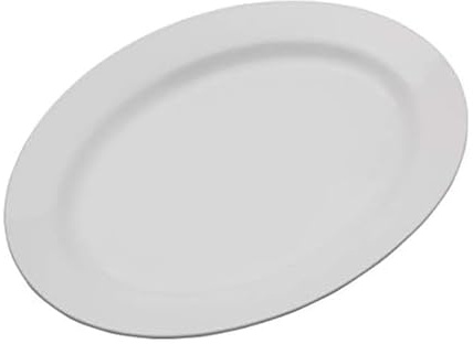 Everyday White Oval 16 inch Porcelain Serving Platter, 16-Inch