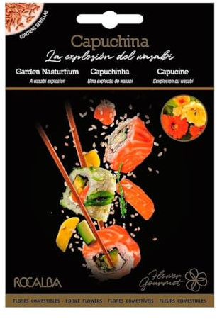 Semillas de flores comestibles de Capuchina Rocalba - Calidad y Versatilidad ?