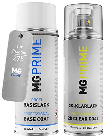 MG PRIME Billack sprayburk för Piaggio 275 Blu Marine + 2K-klarlack