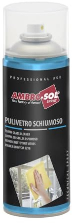 Bomboletta Pulitore Vetro Schiumoso per Cristalli Spray da 400ml, detergente attivo per la pulizia del parabrezza, Schiuma Attiva per vetri e superfici lisce, cura dell'auto, Made in Italy (1)