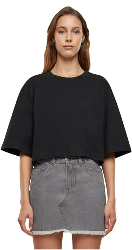 Urban Classics dam Ladies Heavy Organic Oversized Cropped Tee T-tröja