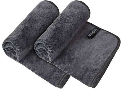 KinHwa Microfibre Soft Hand Towels for Bathroom Abosorbent Small Guest Towels Thick Face Towels 30cm x 50cm Fast Drying Washcloth for Bath, Spa, Gym 2