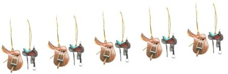 Zerodeko 10stücke Pferdesattel Witzige Auto Rückspiegel Dekoration Leicht Schwenkbar Für Auto Rucksack Koffer Oder Weihnachtsbaum Pferdeliebhaber