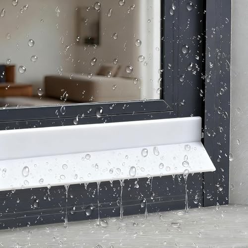 RobustWeg Joint Anti-Pluie Universel,Bande D'étanchéité en Caoutchouc pour Fenêtres,Protection Anti-Goutte de Porte autocollante,Imperméable,Coupe-Vent,pour aux régions pluvieuses