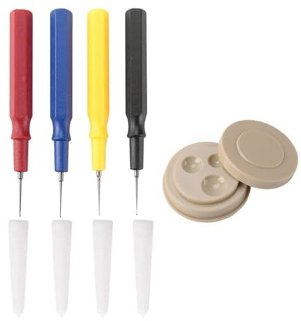 SENRISE Kit di riparazione per orologi, set di oli per orologi, penne a olio professionali per orologiai, strumento di riparazione meccanica, 1 tazza per olio, 4 pezzi, kit assortito per orologio da