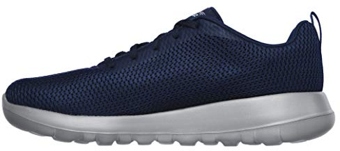 Skechers Mens Go Walk Max Effort Trainers, Navy Textile Gray Trim, 7 UK