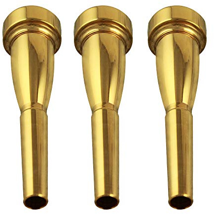 ACCOCO 3C/5C/7C Trumpet Mouthpiece, Copper Material Trumpet Accessories Parts(3 Pack)