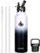 XACIOA Water Bottle Stainless Steel with Straw -for Hot/Cold Drinks 500/750/1000ml Vacuum Insulated Flask Leak Proof Drink Sport,BPA Free - with 2 Replacement Lid and Straw Brush