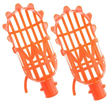 VANZACK 2 Pièces cueilleur de Fruits Noix Nuts Panier à Fruits Panier Fruits Verger airelle cueilleur de Cerises attrapeurs Citron pêche Outil de Fruits récolteuses de Fruits PP Orange