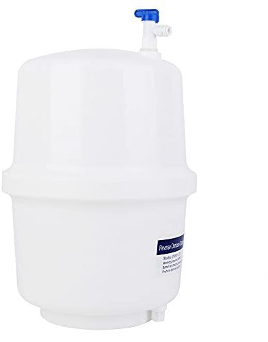 Luqeeg Tanque de Agua Presurizado, 3.2 Galón Tanque de Almacenamiento de Agua con Válvula de Bola para Sistemas de Ósmosis Inversa RO