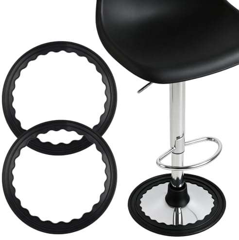 Lot de 2 Anneaux de Protection en Silicone pour Tabouret de Bar