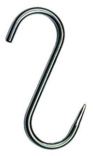 Ganci in acciaio inox per affumicatura, per macellaio, salumi, salsicce, pesce, trote, 200/10 mm, 20 pezzi