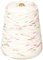 Spinrite Lily Sugar'n Cream Yarn - Cones-Holly Jolly, Ivory