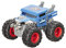 Mondo Motors - Hot Wheels Monster Trucks BONE SHAKER - Remote Control Car for Kids - Color Blue - 63649