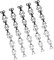 30 Set Bra Sewing Hooks and Eyes Closure,Bra Hook Eye Closure,Hooks and Eyes Closure Sets,Clothing Fasteners,Sewing DIY Craft Accessories for Bra,Skirt,Clothing Trousers(3 Sizes,Silver, Black)