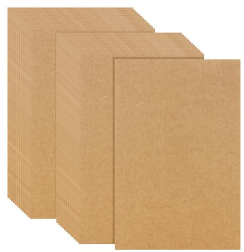 YOUNTHYE 500 Sheets 4x6 Cardstock Brown Craft Cardstock Blank Cardstock Paper Kraft 300G Cardstock Sheets for DIY Crafts Cards Making, Invitations, Scrapbook Supplies, Bussines Card