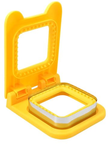 1 tagliapasta per sandwich – Taglierina per sandwich in acciaio inox, forma quadrata | Multi funzionale non scrustables Sandwich Maker, scatola richiudibile per pane, pancake e panini