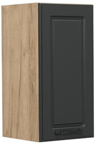 Vicco Hängeschrank R-Line, hängender Küchenschrank, Anthrazit Landhaus, 30 cm