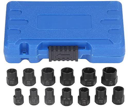 Écrou r, ensemble d'écrous et de boulons à impact en acier au chrome-molybdène, kit d'outils pour écrous et boulons dénudés, ensemble d'extracteurs d'écrous et de boulons pour boulons et écrous