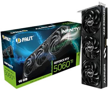 Palit GeForce RTX 5060 Ti Infinity 3 (16 Go GDDR7/PCI Express 5.0/2572 MHz/28000 MHz)