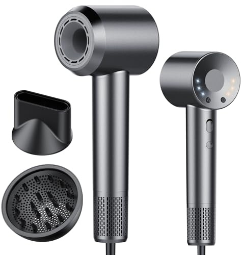 Hair Dryer, 150000 RPM Professional High Speed Ionic Blow Dryer 400 Million Negative Ions