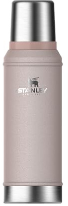 Stanley 1913 Classic Legendary Thermal Flask 0.94L - Keeps Hot Or Cold for 24 Hours - BPA-Free Insulated Bottle - Stainless Steel Coffee Flask - Leakproof - Dishwasher Safe - Rose Quartz