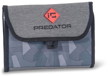 Sänger Top Tackle Systems Iron Claw Softlure Case III, Rig-Wallet, Vorfachtasche, Ködertasche aus Polyester 400D, 23,5 x 3 x 17 cm, mit Quick-Lock Hakensystem und 6 Zip-Beuteln, für Gummiköder