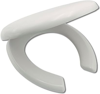 Abattant de WC ouvert sur le devant, siège de toilette allongé à fermeture douce avec couvercle, siège de toilette ouvert à l'avant, dégagement rapide, facile à nettoyer, blanc, ro,One Color-Elongated