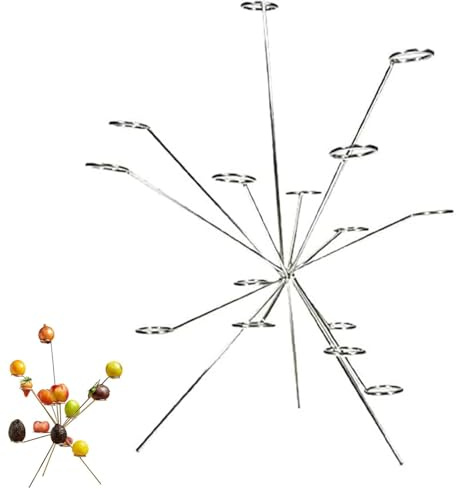 Generico Ciotola di frutta esplosiva, esposizione di frutta galleggiante artistica a 360°, fuochi d'artificio sul tavolo da pranzo, supporto creativo per fruttas in acciaio inossidabile, supporto (B)