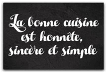 STC Planche à Découper Humoristique - Bonne Cuisine en Verre Noir 30x20 cm