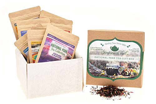 Simpson & Vail, National Park Gift Sampler Assortment Variety Box, Loose Leaf Tea - 1 Box / 10 Packages