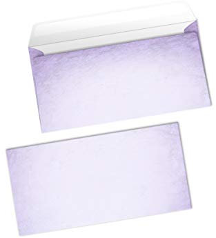 Briefumschläge Vintage lila für Briefe Einladungen Hochzeit Geburtstag DIN lang-Format (10 Umschläge)
