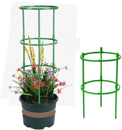 Pflanzenstütze Strauchstütze Staudenhalter Rund Staudenstütze Pfingstrosen Pflanzenhalter Pflanzstützen Pflanzenringe Pflanzringe Kunststoff Zur Fixierung Plant Support Zimmerpflanzen (120 Stück)