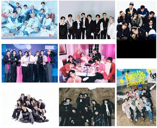 MeiYiYou 8PCS Stray-k Posters,2025-2026 Stray-k Album Poster Wall Painting Photos Art for Birthday Party Decoration(Purple)