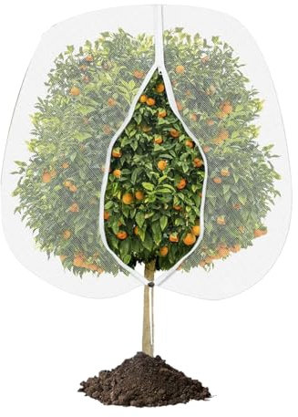 Fruit Tree Netting - Blueberry Bush Netting Cover | Breathable Plant Protector Mesh | Fine Mesh Garden Protection Screen To Protect Pear Peach From Bird Cicada Deer Squirrel Insectss