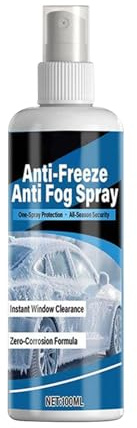 Spray Antiappannamento Per Auto - Antigelo E Sbrinante Per Vetri | Agente Antiappannamento Per Parabrezza E Specchietti Retrovisori Protezione A Lungo Termine Contro E Ghiaccio, 100 Ml Compreso