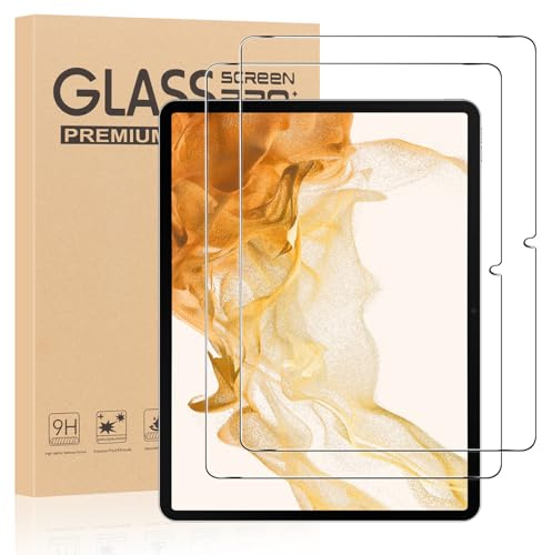 Olgary 2 Pezzi, Pellicola Protettiva per Samsung Galaxy Tab S8 2022 / Tab S7 2020 11, 9H Durezza HD Trasparente Vetro Temperato, Anti Graffio, Senza Bolle Protezione Schermo