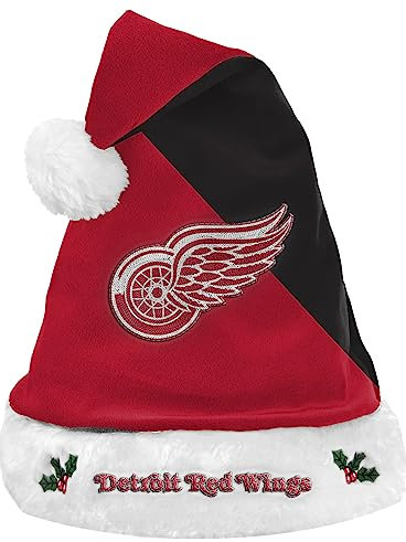 FOCO Detroit Red Wings 2020 Basic Santa NHL Weihnachtsmannmütze, One Size