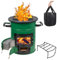 Raketenofen Outdoor, Rocket Stove für Dutch Oven, Grillpfannen, BBQ Rakete Holzofen Zeltofen Camping Campingkocher Campinggrill Kaminholzregal and Tragetasche