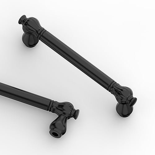 Coinkoly 10 Stück Möbelgriffe Schwarz Küchengriffe 96mm Lochabstand Möbelgriffe Zinklegierung Schrankgriffe Schubladengriffe Griffe für Küchenschränke Türgriffe Küche EU0008