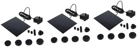 Toddmomy 3st Solar-Wasser-pumpen-brunnen Springbrunnenpumpen Tauchfähig Im Freien Vogeltränkebrunnenpumpe Gartenwasserpumpe Wasserpumpe Tauchbar Solarbrunnenpumpe Badewanne Draussen Plastik