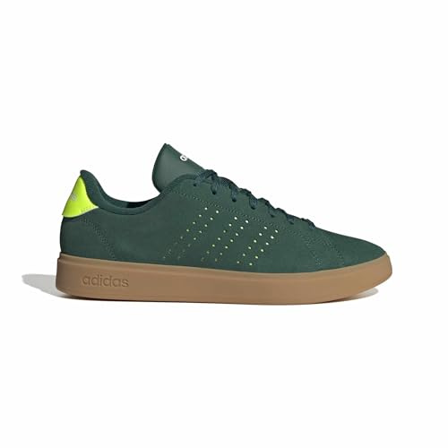 Adidas Uomo Advantage 2.0 Shoes, Collegiate Green/Lucid Lemon/off White, 38 EU