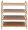 SUBKUDY Schuhregal Badregal Standregal Bambus Küchenregal Holz Regal 4 Böden Bad Holzregal für Bücher,Bad,Blumen