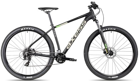 Axess Brash Mountainbike | MTB-Hardtail | 16-Gang Schaltung | Hydraulische Scheibenbremsen, Farbe:matt Black, Rahmengröße:17 Zoll, Laufradgröße:29 Zoll